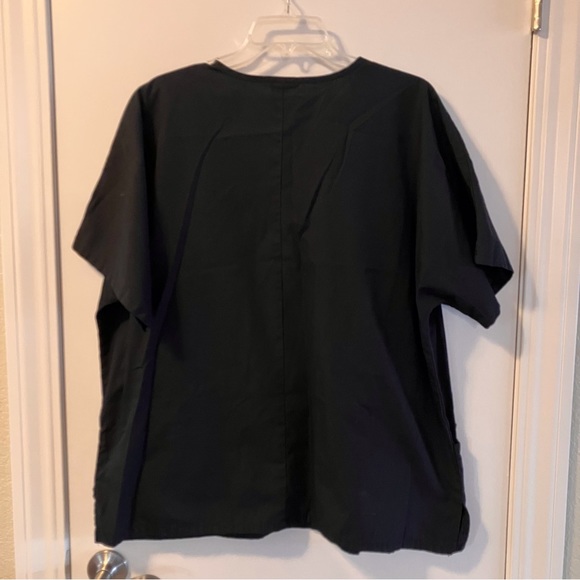 Scrub top, Cherokee workwear, XL, Black - Picture 2 of 8